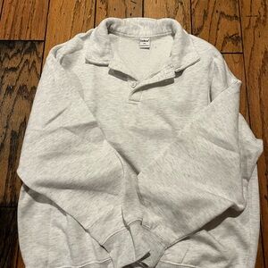 Light Gray fleece Sweatshirt